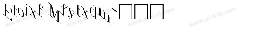 Jumble Regular字体转换